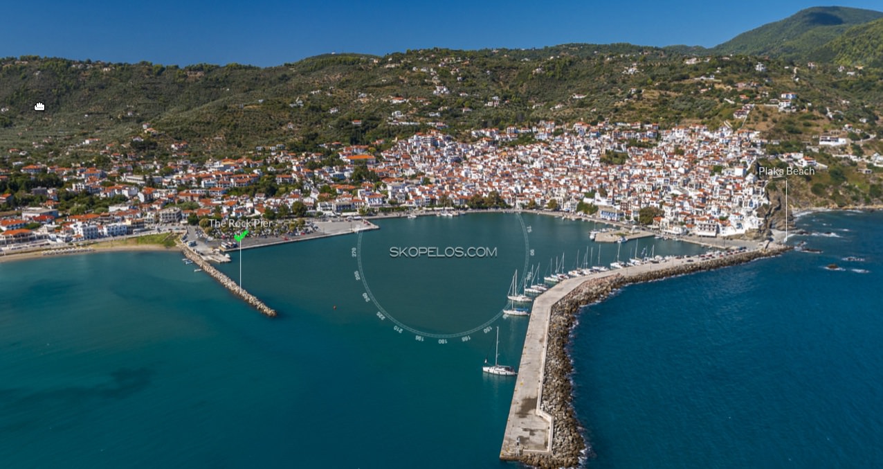 Skopelos Chora Town Panoramic