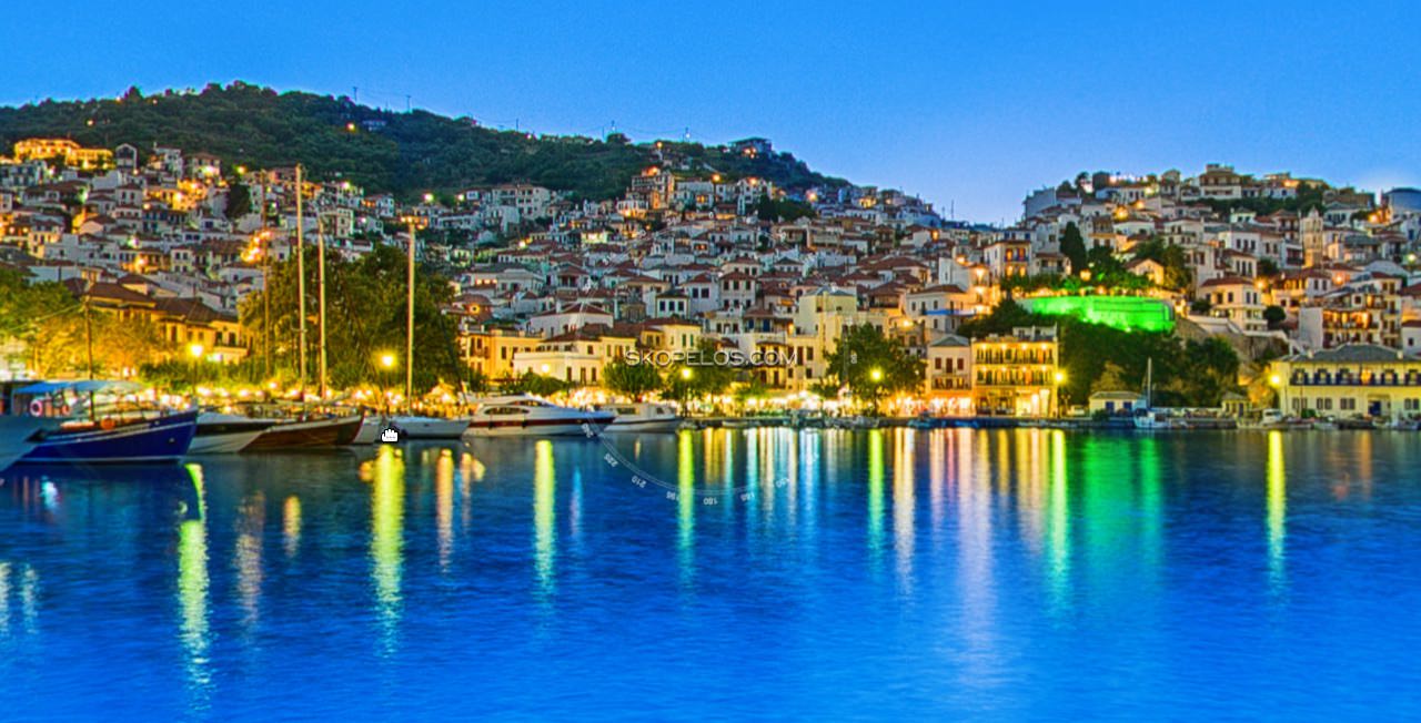Skopelos Town Chora Night