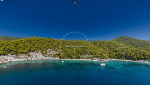 Skopelos Ekatopenintari Beach Beaches Accesiible Only By Boat
