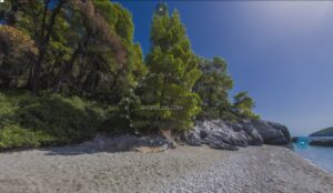 Skopelos Ekatopenintari Beach Beaches Accesiible Only By Boat