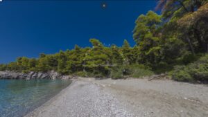 Skopelos Ekatopenintari Beach Beaches Accesiible Only By Boat
