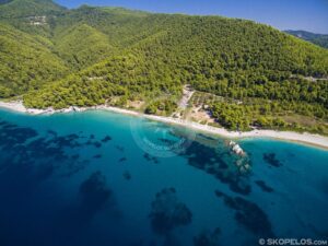 Skopelos Beaches Milia Beach Aerial Photo
