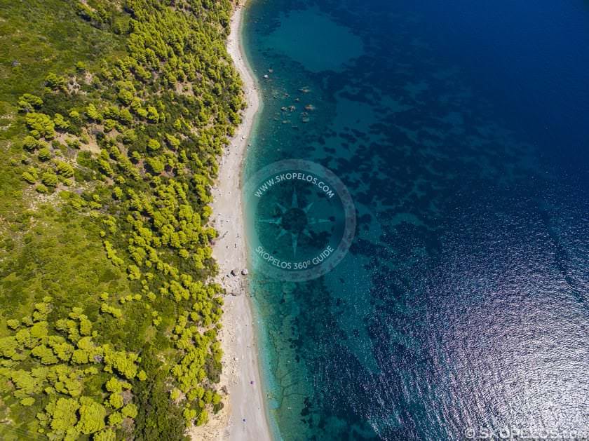 Skopelos Velanio Beach Aerial Photo