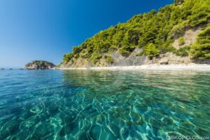 Skopelos Velanio Beach Seaview Aerial Photo