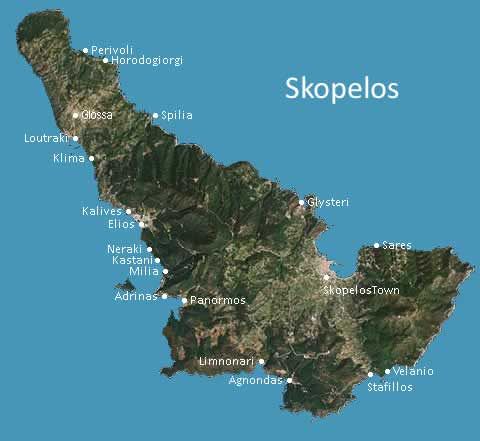 Skopelos Geography