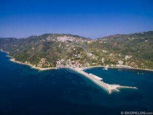 Skopelos Ports Glossa Loutraki Port Aerial Photos