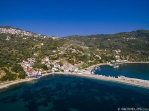 Skopelos Ports Glossa Loutraki Port Aerial Photo