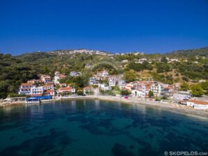 Skopelos Ports Glossa Loutraki Port Aerial Photo