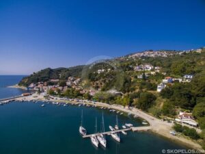 Skopelos Ports Glossa Loutraki Port Aerial Photo