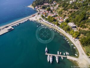Skopelos Ports Glossa Loutraki Port Aerial Photo