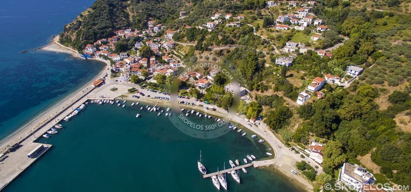 Skopelos-Ports-Glossa-Loutraki-Port-Aerial-33 Safe Guide Skopelos, First Time In