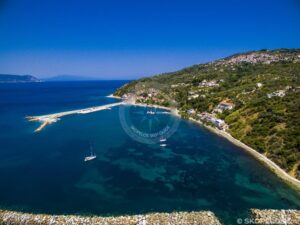 Skopelos Ports Glossa Loutraki Port Aerial Photo