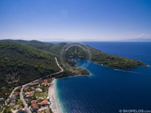 Skopelos Villages Beaches Panormos Aerial Photo