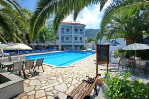 Skopelos Dolphin Hotel, Hotels, Hotel Dolphin, Accommodation, Town, Port, Mamma Mia Island, Aegean Greece