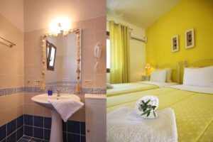 Villa Amaryllis Bedroom Beds Private Bathroom Kardous Villas Skopelos Greece