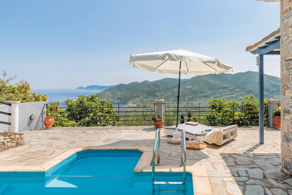 Skopelos Pool Villa Galazopetra Chora Town Pefkias