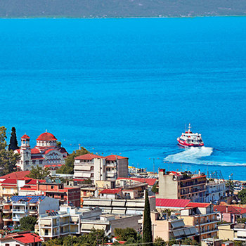 Ferry route from Agios Konstantinos to Skopelos